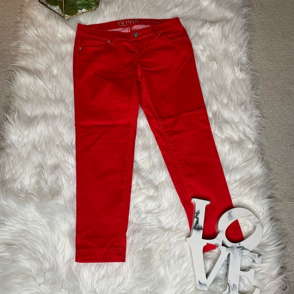 DELIA’S OLIVIA RED SKINNY JEANS - Picture 2 of 5